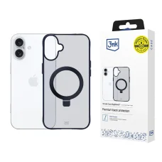 3mk Smoke Case Mag&Stand Apple iPhone 16 tok - fekete