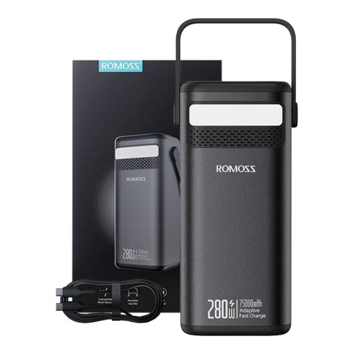 Powerbank Romoss PMT75-DC 75000mAh 280W (fekete) - 4