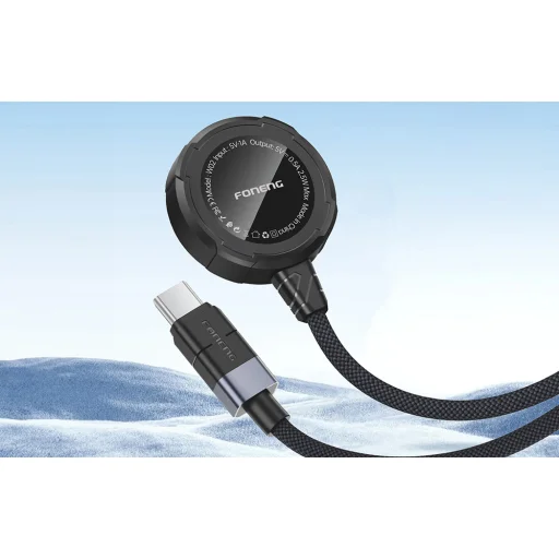 Vezeték nélküli töltő Apple Watch-hoz 2,5W, 1m (fekete) - 2