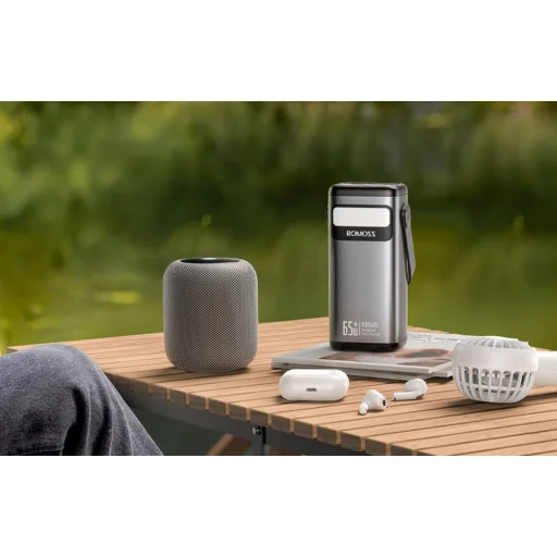 Powerbank Romoss PMT40  4000mAh 65W (fekete), - 8