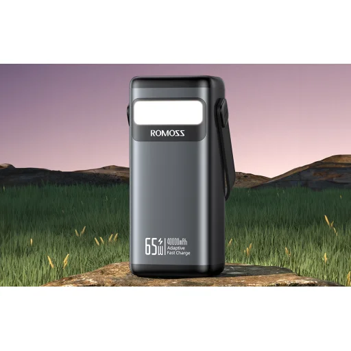 Powerbank Romoss PMT40  4000mAh 65W (fekete), - 5