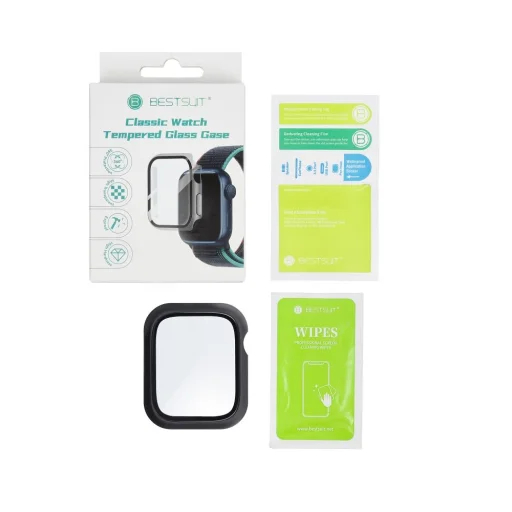 Bestsuit fliptok hibrid üveggel Apple Watch Ultra/Ultra 2 49mm - fekete - 4