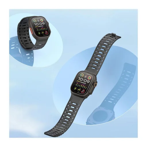 DUX DUCIS szíj CS mágneses szilikon Apple Watch 42/44/45/46/49mm szürke - 4