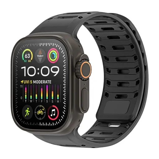 DUX DUCIS szíj CS mágneses szilikon Apple Watch 42/44/45/46/49mm szürke - 1