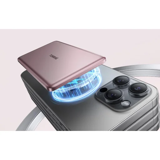 Mini Powerbank Torras 5000mAh (Rózsaszín) - 5