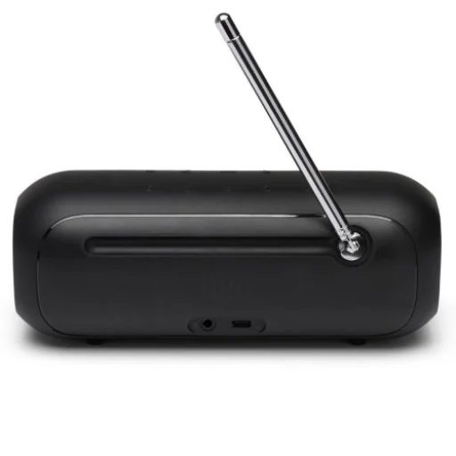JBL Tuner 2 hordozható Bluetooth hangszóró FM/DAB/DAB+ fekete EU ( JBL-TNR2FM-BLK) - 4