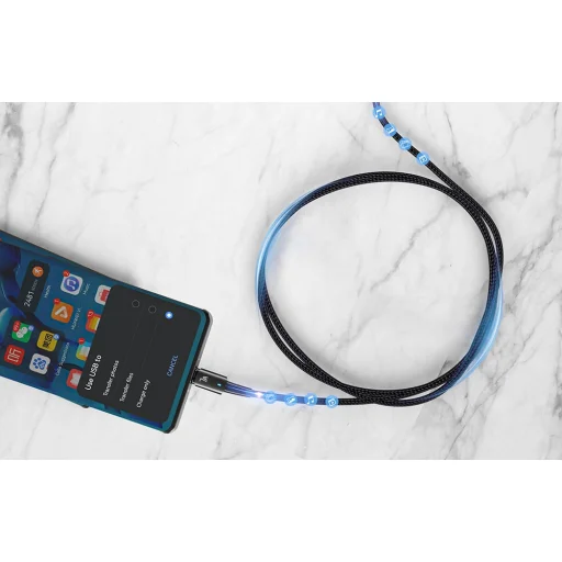 Essager Sunset kábel USB-ről USB-C-re 7A 2m (fekete) - 4