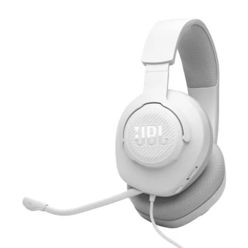 JBL Quantum 100M2 Vezetékes gamer fejhallgató mikrofonnal, Fehér EU (JBL-QNTM100M2-WHT) - 1
