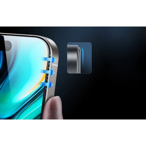 Privacy edzett üveg Install Master Privacy iPhone 16 Pro Max üvegfólia - 9