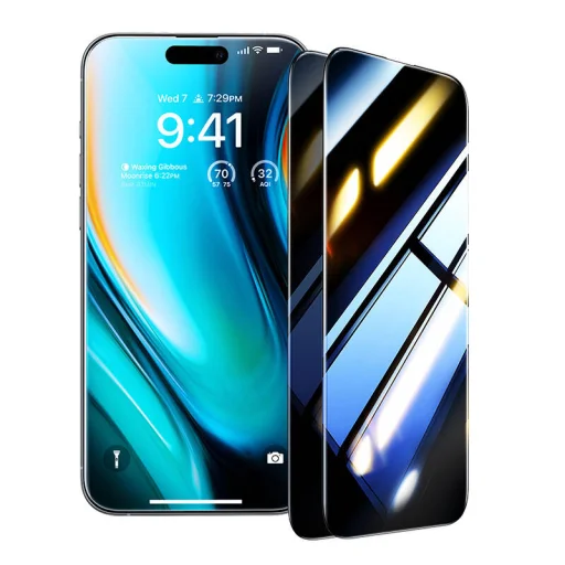 Adatvédelmi edzett üveg Install Master Privacy iPhone 16 Plus üvegfólia - 2