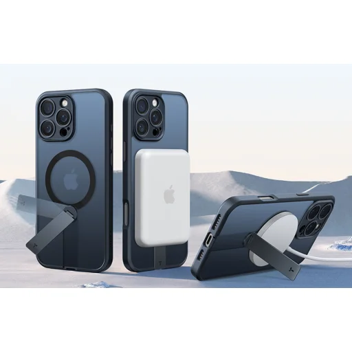 Torras Pstand Spin tok iPhone 16 Pro-hoz (Fekete) - 5