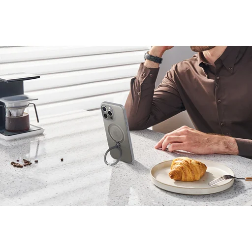 CaseTorras Ostand Spin iPhone 16 Pro Max tok (Szürke) - 2