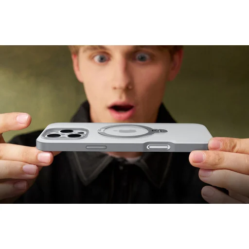 CaseTorras Ostand Spin iPhone 16 Pro Max tok (Szürke) - 4