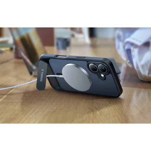 Torras Pstand sorozat tok iPhone 16 Plus-hoz (Fekete) tok - 4