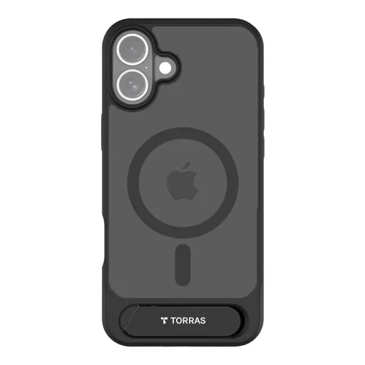 Torras Pstand Széria tok iPhone 16-hoz (Fekete) - 1