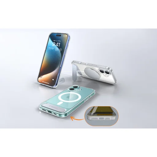 Torras Pstand Series iPhone 16 tok (Átlátszó) - 4