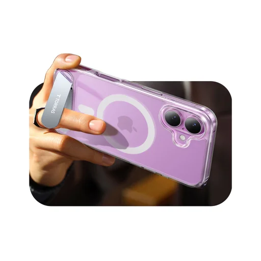 Torras Pstand Series iPhone 16 tok (Átlátszó) - 5