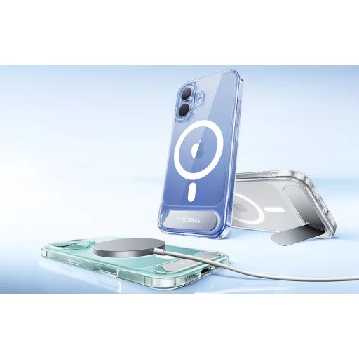 Torras Pstand sorozat tok iPhone 16 Pro Max (Átlátszó) tok - 5