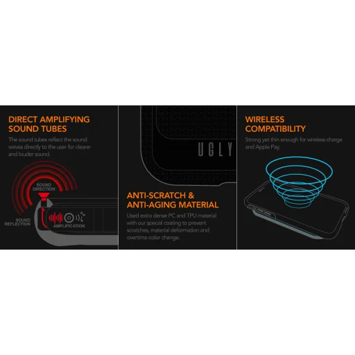 Ugly Rubber UMODEL tok iPhone 15 Pro 6,1" átlátszó rózsaszín tok - 9