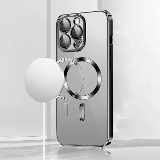 Vmax Fekete Electroplating Mag TPU tok iPhone 13 Pro 6,1" - 6