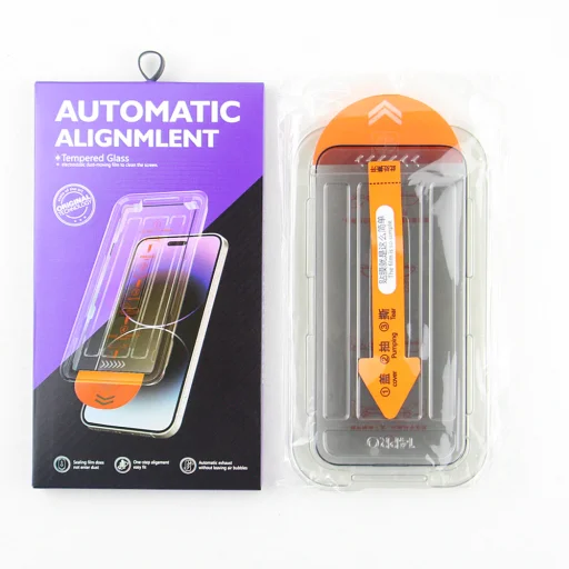Edzett üveg 9D Easy Tool iPhone 16 6,1" adatvédelmi üvegfólia - 4