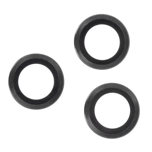 Egylencsés védelem iPhone 16 Plus 6,7" fekete keret (2 db) üvegfólia - 4