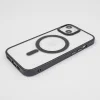 Satin Clear Mag tok iPhone 15 Pro Max 6,7" fekete tok - 4