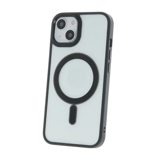 Satin Clear Mag tok iPhone 15 Plus 6,7" fekete - 3