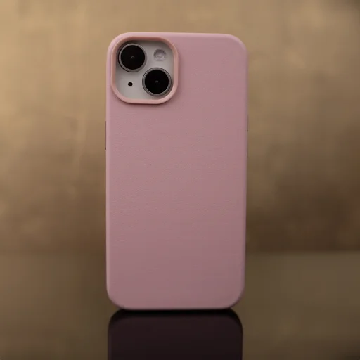 Mag bőr tok iPhone 16 Pro Max 6,9" világos rózsaszín tok - 11