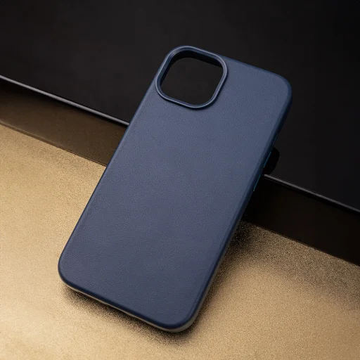 Mag bőr tok iPhone 16 Pro 6,3" sötétkék tok - 9