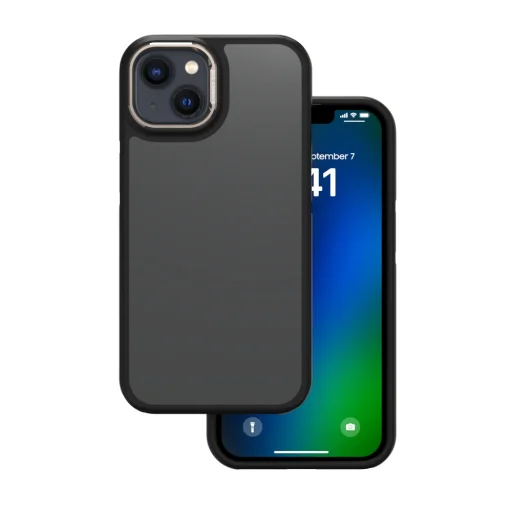 Crystal Black iPhone 13 6,1" szürke tok - 1