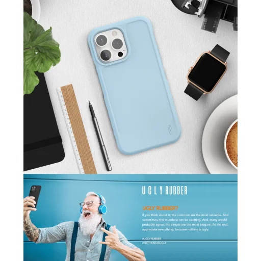 Ugly Rubber L tok iPhone 15 Plus 6,7"-hez fekete - 17