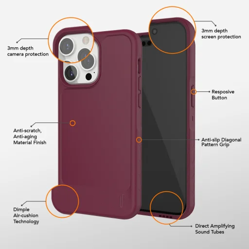 Ugly Rubber L tok iPhone 15 Plus 6,7"-hez fekete - 6