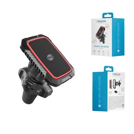 Forever autós tartó légbeömlőre MH-260 mágneses fekete - 9