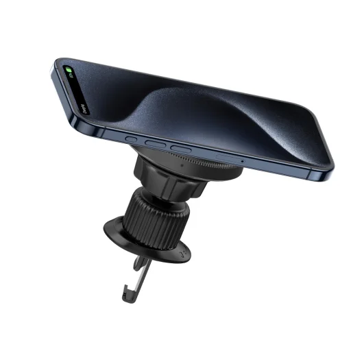 XO autós tartó mágneses CX025 vezeték nélküli magsafe töltővel 15W fekete szellőzőre - 2