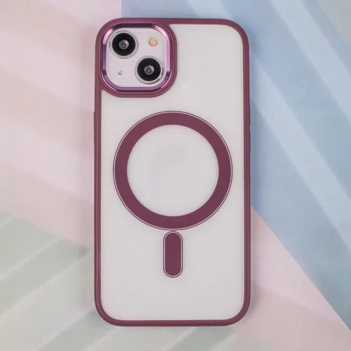 Satin Clear Mag tok iPhone 16 6,1" ibolya - 5