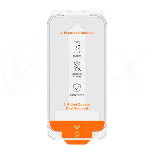 Vmax edzett üveg könnyű telepítés 2,5D Normál üveg iPhone 16 Plus 6,7" üvegfólia - 2