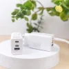 Maxlife MXTC-08-65ACC PD QC töltő 2x USB-C 1x USB 65W fehér - 9