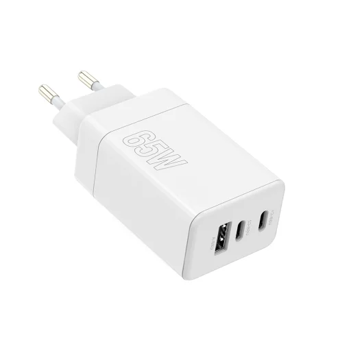 Maxlife MXTC-08-65ACC PD QC töltő 2x USB-C 1x USB 65W fehér - 3