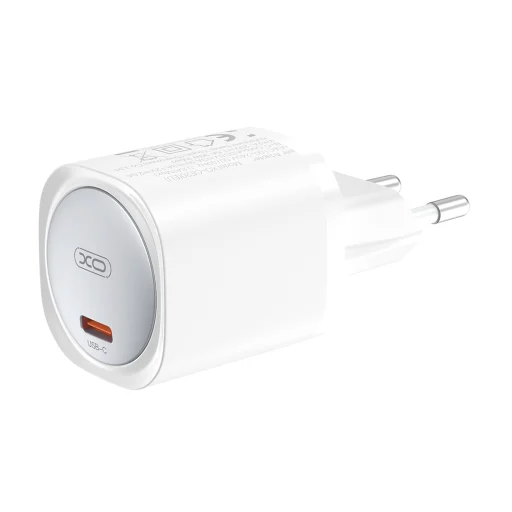 XO fali töltő CE20 PD 30W 1x USB-C fehér + kábel USB-C - USB-C - 3