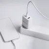 Forever TC-07-30AC PD QC töltő 1x USB-C 1x USB 30W fehér + USB-C - USB-C kábel 60W - 8