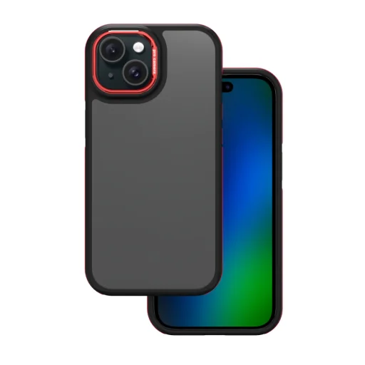 Crystal Black piros tok iPhone 16 Plus 6,7" - 1