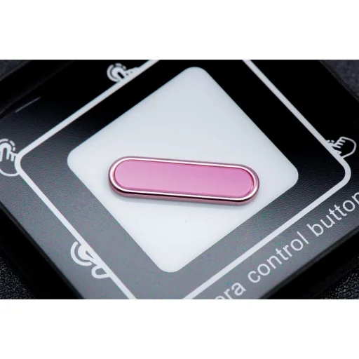 Kamera vezérlő aktív gomb iPhone 16 sorozatú tokhoz Drop Glue / Clear Mag Cover rózsaszín tok - 1