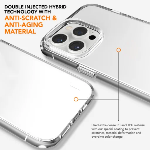 Ugly Rubber Pure tok iPhone 15 Pro Max 6,7" átlátszó - 11