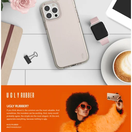 Ugly Rubber Vogue tok iPhone 13 Pro 6,1" átlátszó - 13