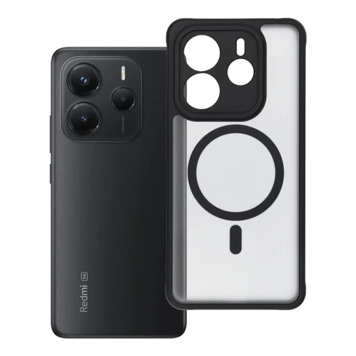 FULL MATTE MAG COVER tok MagSafe kompatibilis XIAOMI REDMI NOTE 14 5G fekete - 7