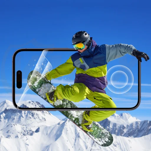 Vmax védőfólia láthatatlan TPU fólia - teljes kijelzős lefedés iPhone 15 Plus 6,7" üvegfólia - 7