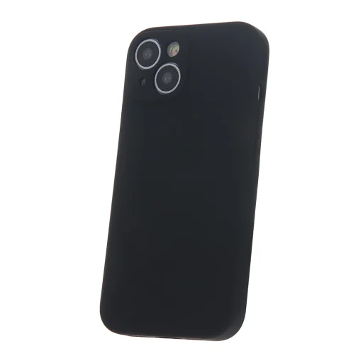 Puzdro Solid zo silikónu pre Samsung Galaxy A14 4G čierne puzdro - 2