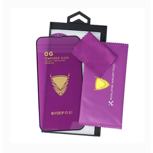 OG Prémium Edzett Üveg Honor 200 Lite 5G (Globális) fekete keret üvegfólia - 5