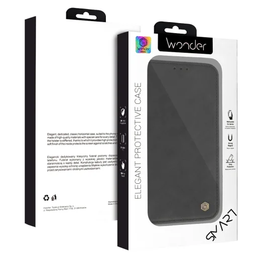 Wonder fliptok Samsung Galaxy A26 5G fekete tok - 8
